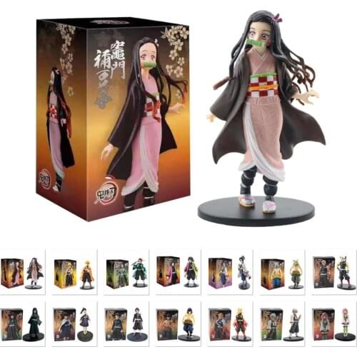 Demon Slayer Kibutsuji Muzan Anime Figure PVC Toys 16cm Kimetsu no Yaiba Action Doll Figma Collector Model Doll Nezuko Xmas Gift