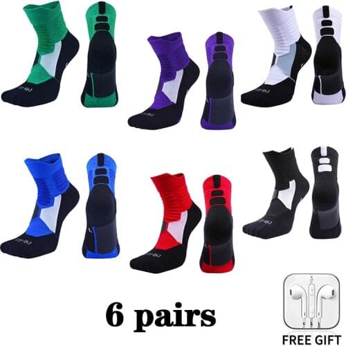 Size 31-48 Antibacterial Basketball Socks Unisex 2021 Summer Men Breathable Sports Elastic Socks Women Sneakers Socks 6pairs