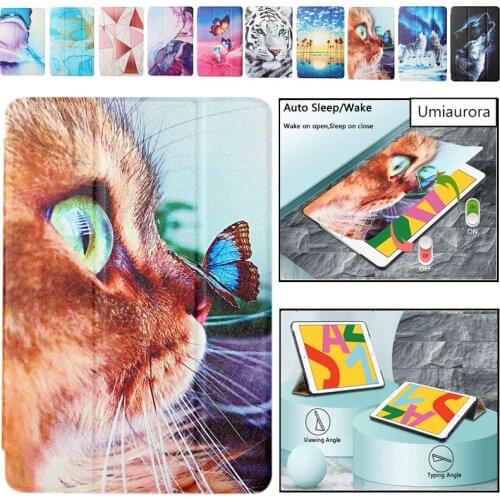 Case For iPad Air 2 3 Mini 5 7th 8th 10.2 10.5 2019 9.7 2018 2017 Pro 11 2021 Air 4 10.9 2020 Pu Leather Smart Tablet Cover Case