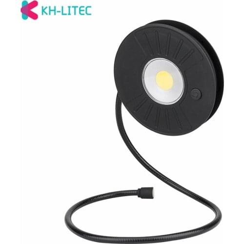 Cob Work Light 4 Round Discs With Long Neck Outdoor Camping Hiking Light Multi-function Flashlight Portable Lantern Night Light