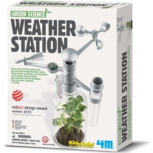 DIY STEM Childrens Toys Education Science Experiment Technology Toy Set Weather Station Model Physics Experiment Kids Toys