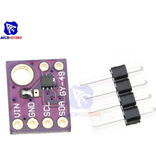 Diymore GY-49 MAX44009 Ambient Light Sensor I2C Digital Output Module Development Board for Arduino 1.7V-3.6V