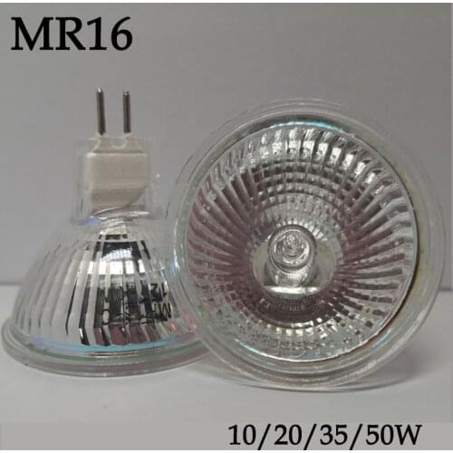 Halogen Spotlight 12V MR16 Halogen Bulbs 10/20/35/50W Lamp Bulb Warm White Light 2700K Lamp Replacement Spotlight Diameter 50mm
