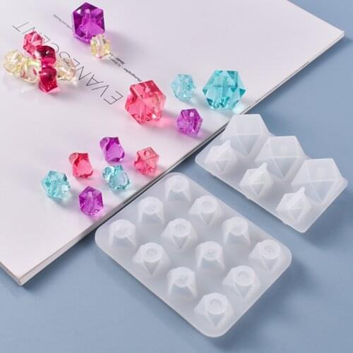 Spherical Bracelet Diamond Beads Epoxy Resin Mold Pendant Casting Silicone Mould