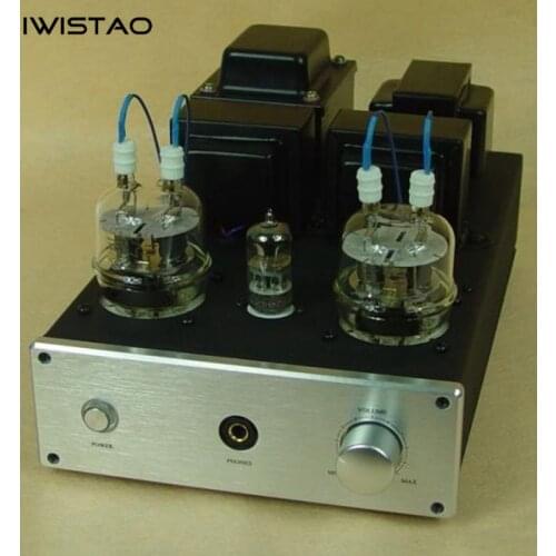 IWISTAO HIFI Tube Earphone Amp 1W output 32 to 600 ohm & Class A Tube Amp 2X8W 6N2 Drive FU32 Built 6.5mm Jack Aluminum Chassis