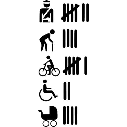 15*6cm Car Motorcycle Sticker Stroke List Tally list Tuning Sticker Funny Car Window Bumper Novelty JDM Drift Vinyl Decal