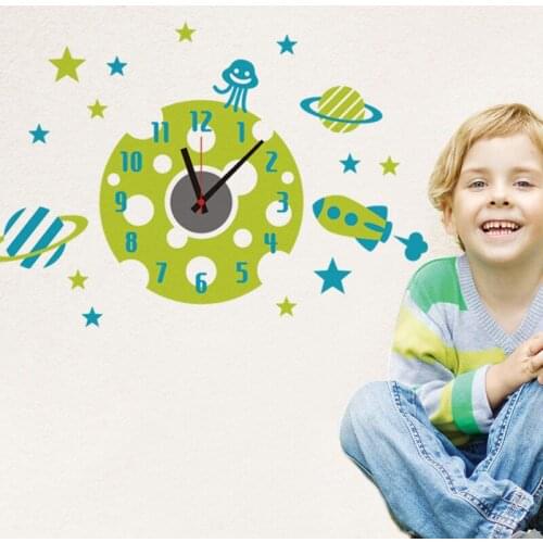 Navida wall sticker room decoration decoracion hogar moderno clock wall home decor stickers on the wall self-adhesive wallpaper