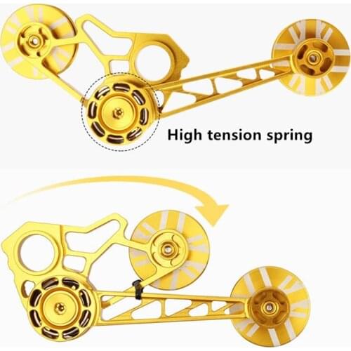 Bicycle rear derailleur tensioner for Brompton folding bike Lightweight Aluminium Alloy Chain Tensioner for Brompton Bicycle