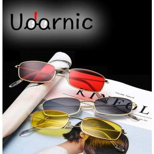 The New Metal Small Box Red Japsper Yellow Sunglasses European and American Men and Women Fashion Sunglasses Retro SMT-G002