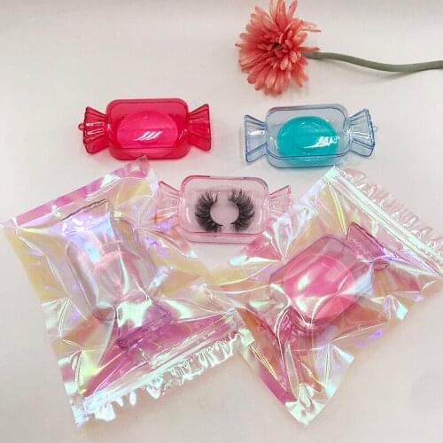 Wholesales Packing Box For 25mm Eyelashes Clean And Beautiful Candy Box Custom Logo Empty Case