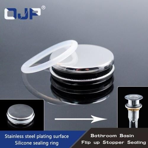 Bathroom Vessel Pop Up Sink Drain Strainer Flip Top Stopper for Lavatory Basin Available for Overflow Clog Preventing drain