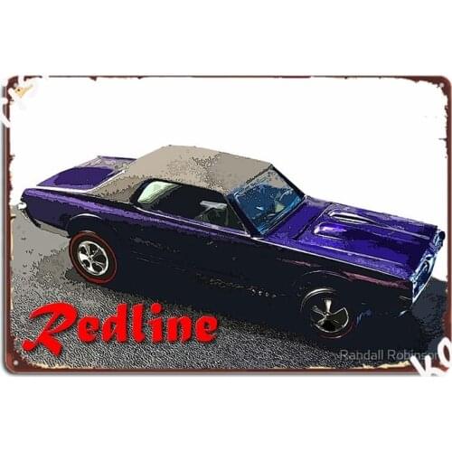 Redline Cougar Metal Plaque Poster Wall Mural Wall Funny Painting Décor Tin Sign Poster