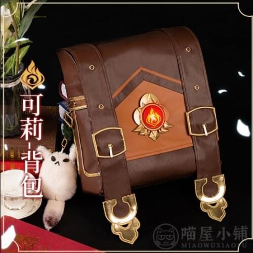 The Game Genshin Impact Klee Shoulder casual backpack cosplay costume game accessories custom props A