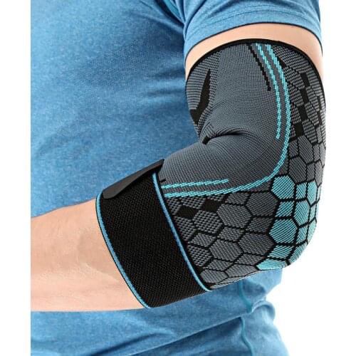 Women Sports Elbow Brace Compression Support Protector Nylon Breathable Elbow Sleeve Pad for Fitness Exercise Sports Safety