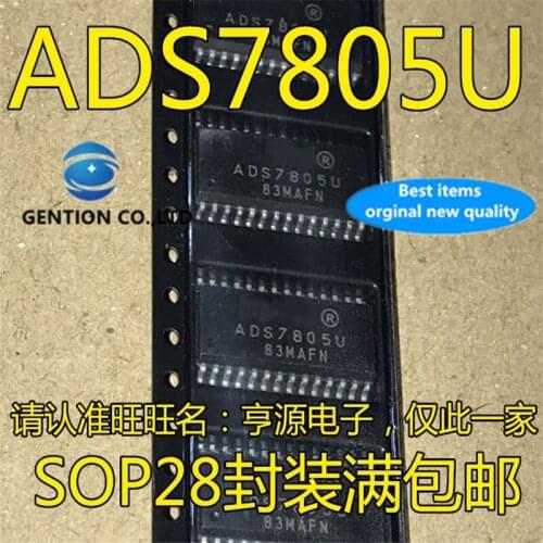 5Pcs ADS7805 ADS7805U 16 bit ADC chip SOP-28 in stock 100% new and original