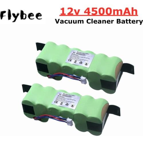 12V 4500mah Ni-MH Battery Pack for Ecovacs Deebot DE55 DE5G DM88 902 901 610 Robotic Vacuum Cleaner Battery Parts Accessories