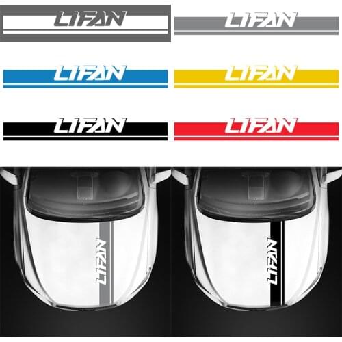 Car Stickers for Lifan Solano X60 Hood Cover Vinyl Film Long Stripe Decals DIY Auto Sport Styling Sticker Car Tuning Accessories