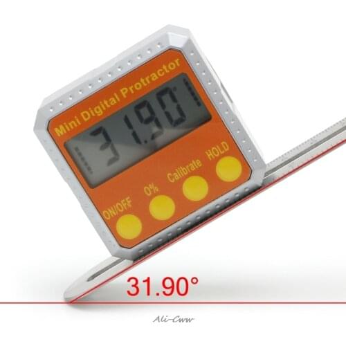 360 Degree Digital Protractor Inclinometer Electronic Level Box Magnetic Angle Gauge