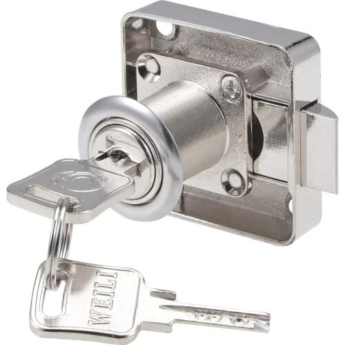 Uxcell Drawer Cabinet Lock 18mm Diameter 22mm Length Cylinder Keyed Different