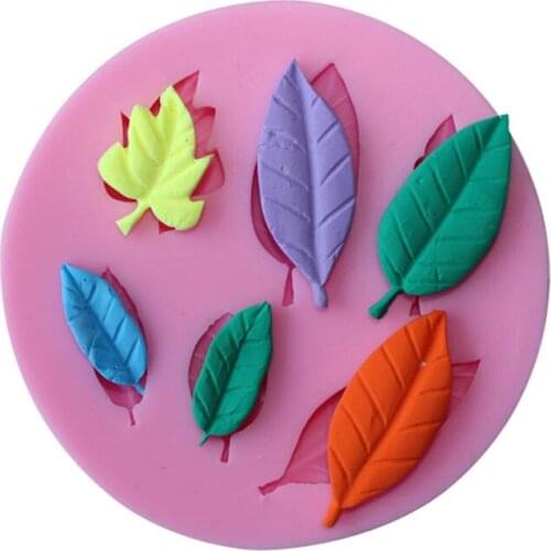 Maple Leaf Shape 3D Silicone Mold Cupcake Paste Molds Kitchen Bakeware Hot Sale Chocolate Candy Fondant Cake Decorating Tools