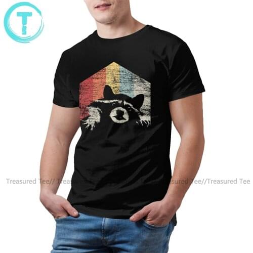 Racoon T Shirt Racoon T-Shirt 3xl Graphic Tee Shirt Short Sleeves Fun Classic Men 100 Percent Cotton Tshirt