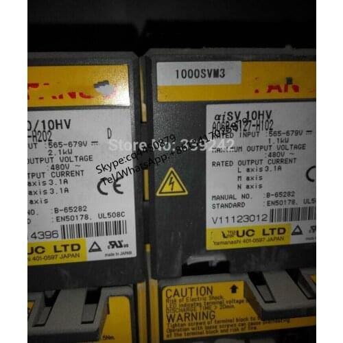USED 100% TESTED A06B-6127-H102 SERVO DRIVE A06B-6127-H102