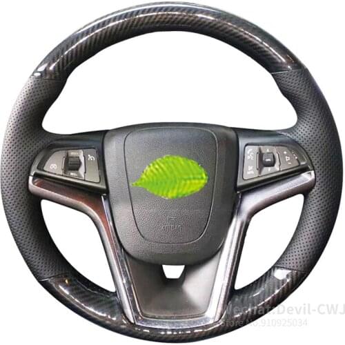 Alcantara leather steering wheel cover For Chevrolet Malibu Tracker 2012-2018 2013 2014 2015 2016 2017 Car interior accessories