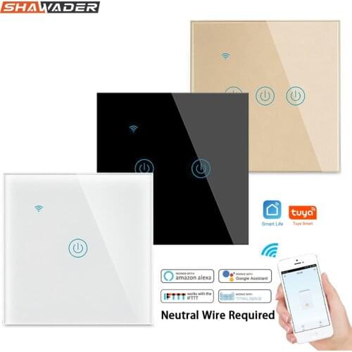 Wall Smart Wifi Light Switch Inteligente Interruptor Glass Screen Touch Panel Voice Remote Control Wireless by Alexa Google Home