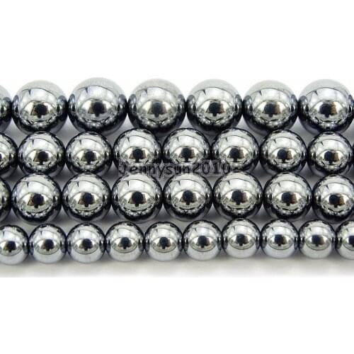 Natural Terahertz Ja-sper Gems Stone Round Beads 15.5'' 2mm 4mm 6mm 8mm 10mm 15'' 5 Strands/ Pack