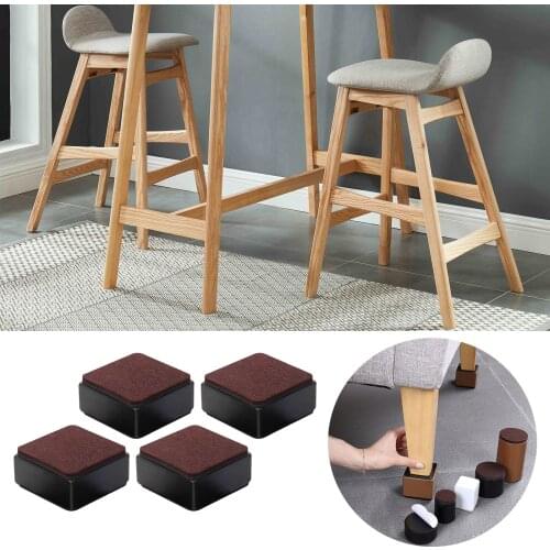 Bed Risers Furniture Lifts Table Sofa Feet Protector Support Anti Slip Household Use
