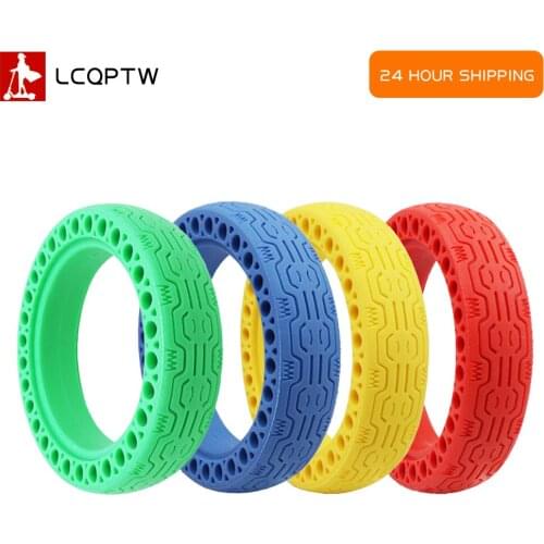 For Xiaomi M365/Pro Hollow Tyre Solid Hole Tires Electric Scooter Skateboard Shock Absorber Non-Pneumatic Tyre Rubber Wheels