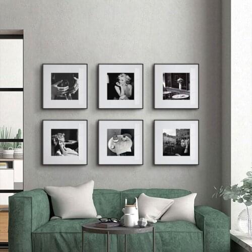 Retro Still Life Black White Camera Women Portrait Posters Prints Fashion Modern for Home Decoration Canvas Wall Art Living Room