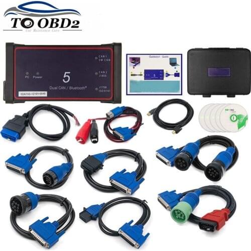 Professional DPA 5 Dearborn Protocol Adapter 5 Full Adapters DPA5 Heavy Duty Truck Scanner With Bluetooth / USB Dual CAN DPA