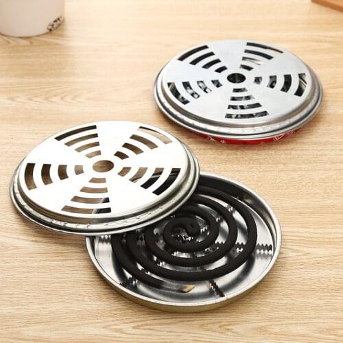 Stainless steel mosquito coil mosquito coil holder serrated mosquito coil holder plate fireproof mosquito coil tray