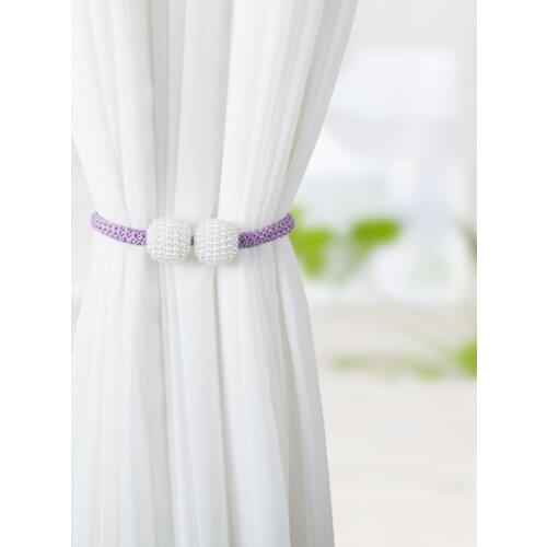 Imitation Pearl Curtain Buckle Simple Installation-free Curtain Strap Fashion Modern Curtain Strap Curtain Tieback Home Decor