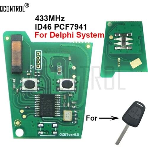 QCONTROL Car Control Remote Key Electronic Circuit Board for Opel / Vauxhall Corsa D 2007-2012, Meriva B 2010-2013