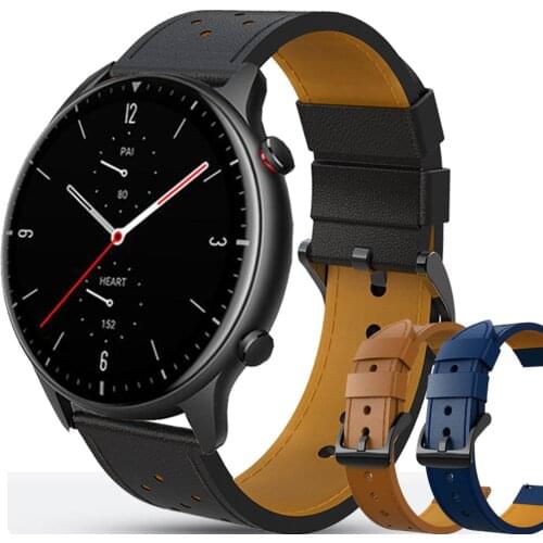 For Huami Amazfit GTR 2 2E Strap /GTR 47mm Genuine Leather Band Sport Bracelet Watchband 22mm Watch Strap Wristband gtr2 ремешок