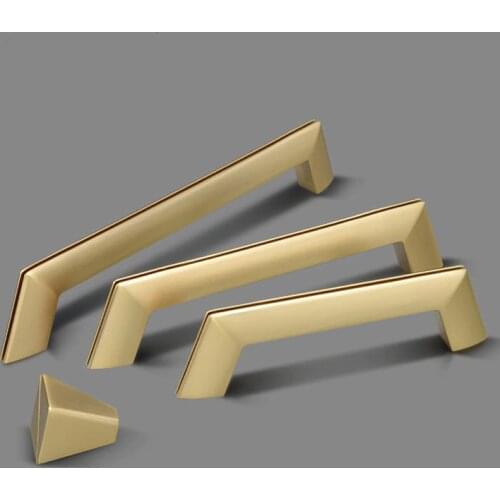 Modern Gold Furniture handle Kitchen Handles Dresser Knobs Cabinet handles Drawer Knob Cupboard Pulls