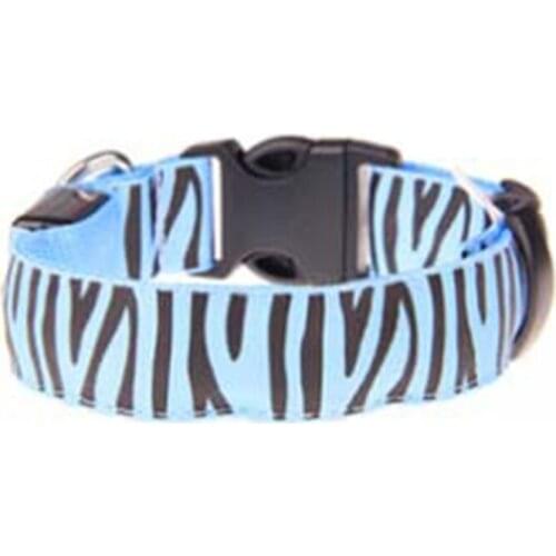 15PCS / LOT LED Luminous Collar Personalized Adjustable Luminous Pet Collar Striped Fluorescent Dog Collar Pet Products