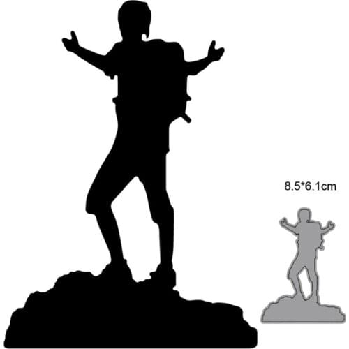 Man Mountain Climbing metal cutting dies cut die mold decoration Scrapbooking paper craft knife mould blade punch stencils dies