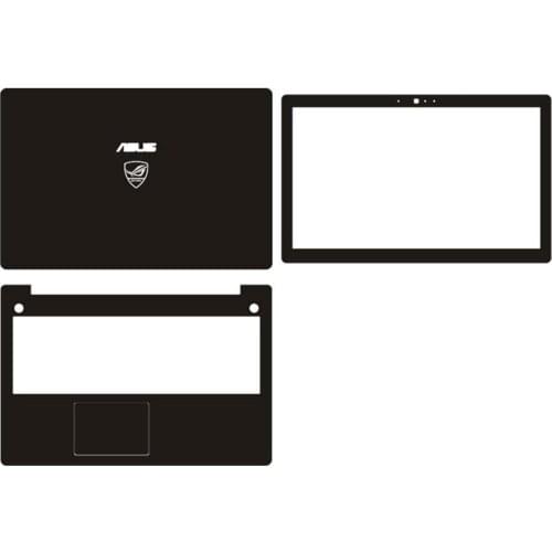 Laptop Carbon Fiber Vinyl Skin Sticker Cover For ASUS G550 G550JX G550JK 15.6-inch