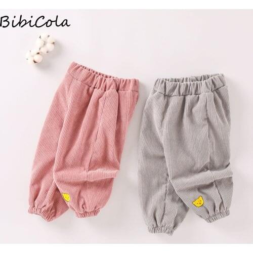 Baby boys winter pants Corduroy fabric autumn and winter 1-6years old kids thick cashmere Unisex outdoor trousers girls pants
