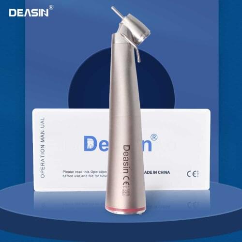 1:4.2 increasing slow speed contra angle electric micromotor dental handpiece 45 degree led fiber optic