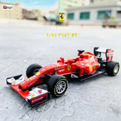 1:43 Bburago 1:43 SF14T-7 F1 Racing Ferrari 2018 SF71H 2017 SF70 2016 SF16 2014 S14T F21012 Diecast Model Car