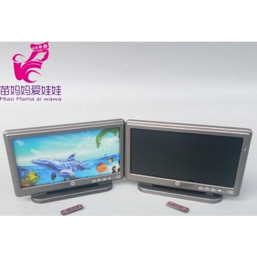 1/6 bjd doll house furniture mini TV oven Coffee machine Vintage ceramic table lamp for barbie doll blythe doll acessories