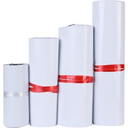 100Pcs/Lot Samll Size Courier Bags White Self-seal Adhesive Storage Bags Plastic Poly Envelope Mailer Postal Mailing Bags