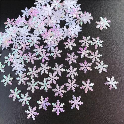2-3cm Christmas Tree Decorations Snowflakes White Plastic Artificial Snow Christmas Decorations For Home
