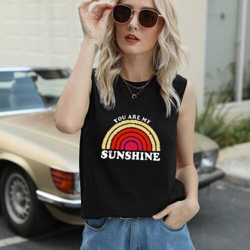 2021 Summer T-shirt Women O Neck Sleeveless T Shirts Female Casual Loose Tee Tops Fashion Tank Tops Plus Size Women Clothing