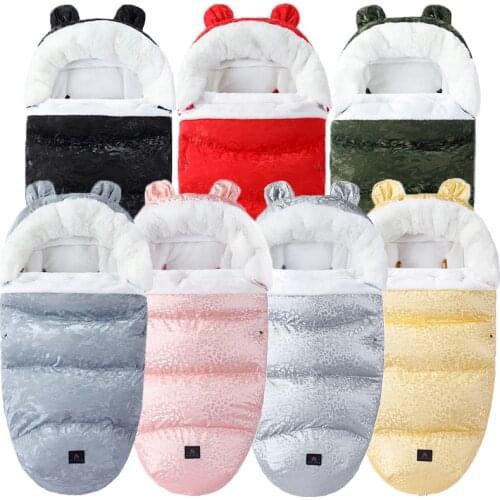 2021 New Baby Sleeping Bags -35 Degree Winter Out Waterproof Baby Thick Infant Footmuff for Stroller Sleep Sack For Babies
