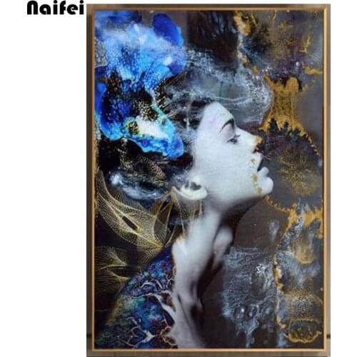 5D DIY Diamond Painting Embroidery Floral Girl Full Square Round Patterns Mosaic Cross Stitch Kits Drills HandcraftsHome Decor